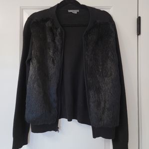 Vince Rabbit Fur Jacket